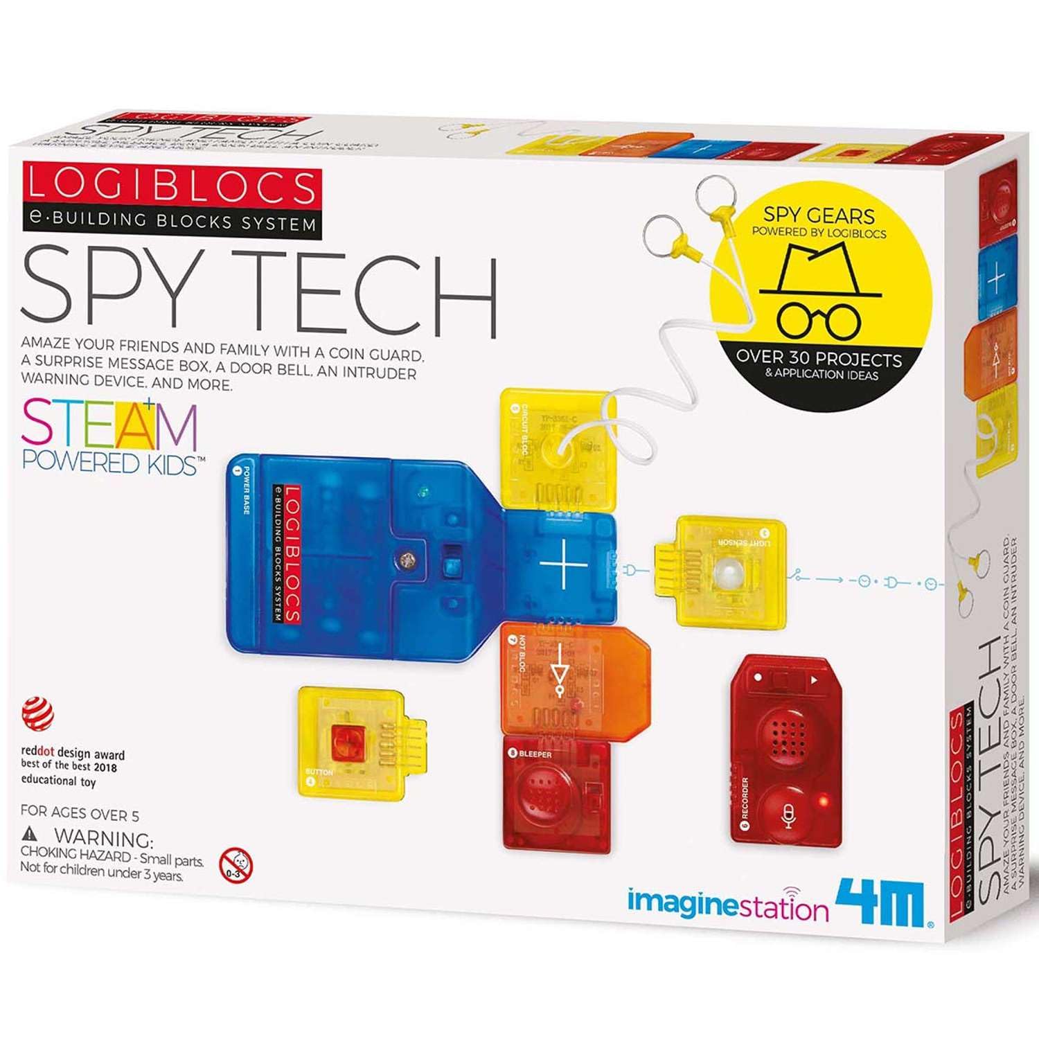 Imagine Station Logiblocs Spy Tech (Medium), White