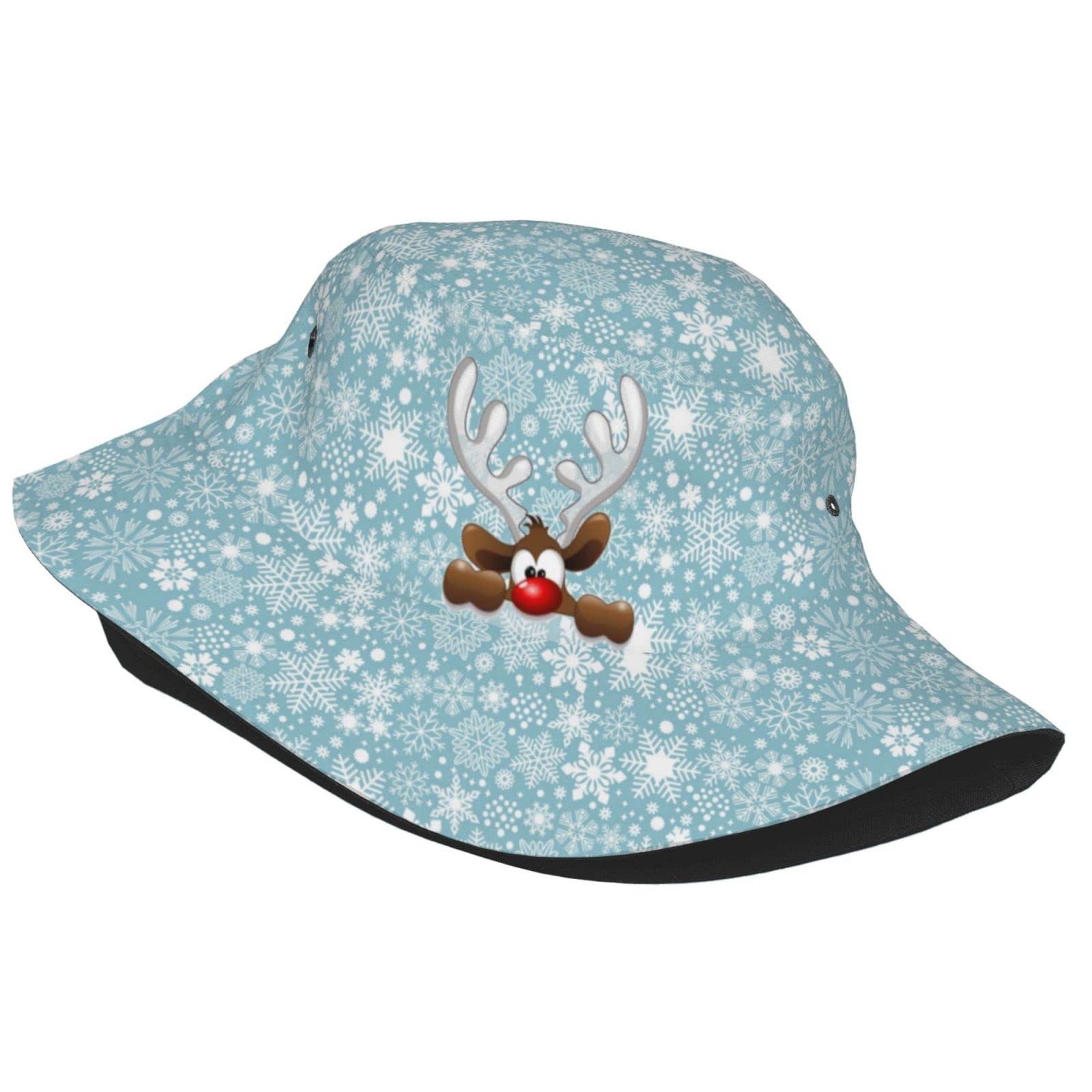 Christmas Bucket Hats Fashion Summer Sun Cap Packable Outdoor Fisherman Hat for Women and Men