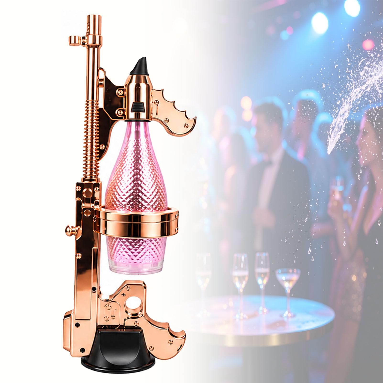 Pistola a spruzzo per Champagne e Tappo per Vino. B