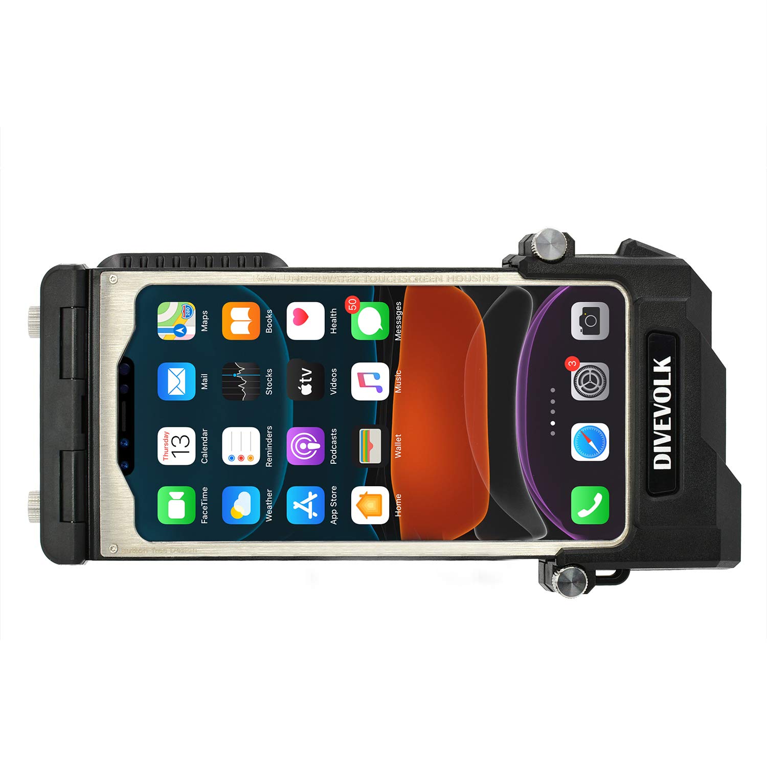 DIVEVOLK Seatouch 3 Underwater Diving housing case compatiable for Samsung S8/ S8+/S9/S9+,Perfect Phone Case for Surfing Swimming and Snorkeling