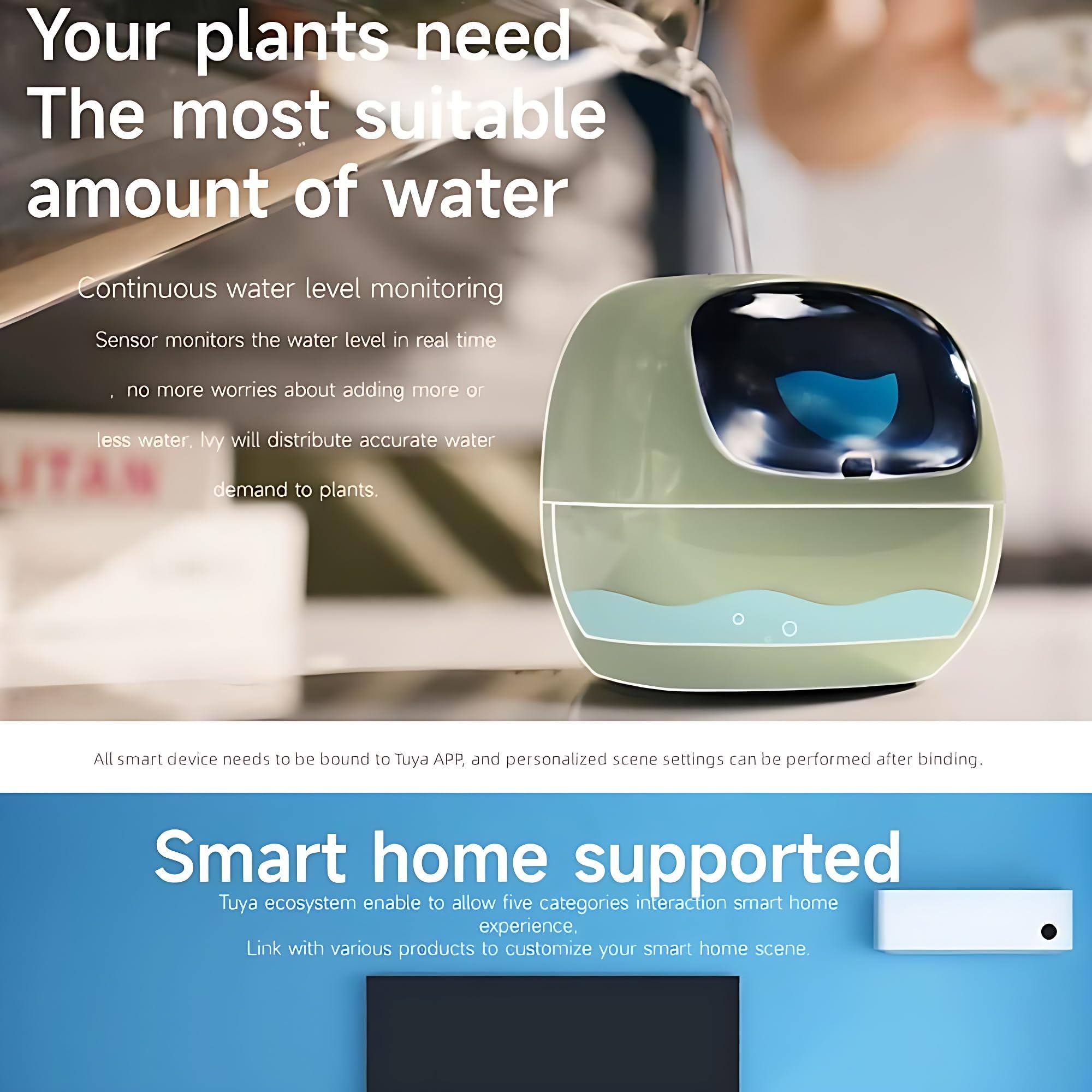 Smart Pet Planter - Vaso da fiori intelligente con 7 sensori intelligenti e chip AI per una facile cura delle piante in soggiorno - Soluzione divertente e interattiva per giardinaggio indoor