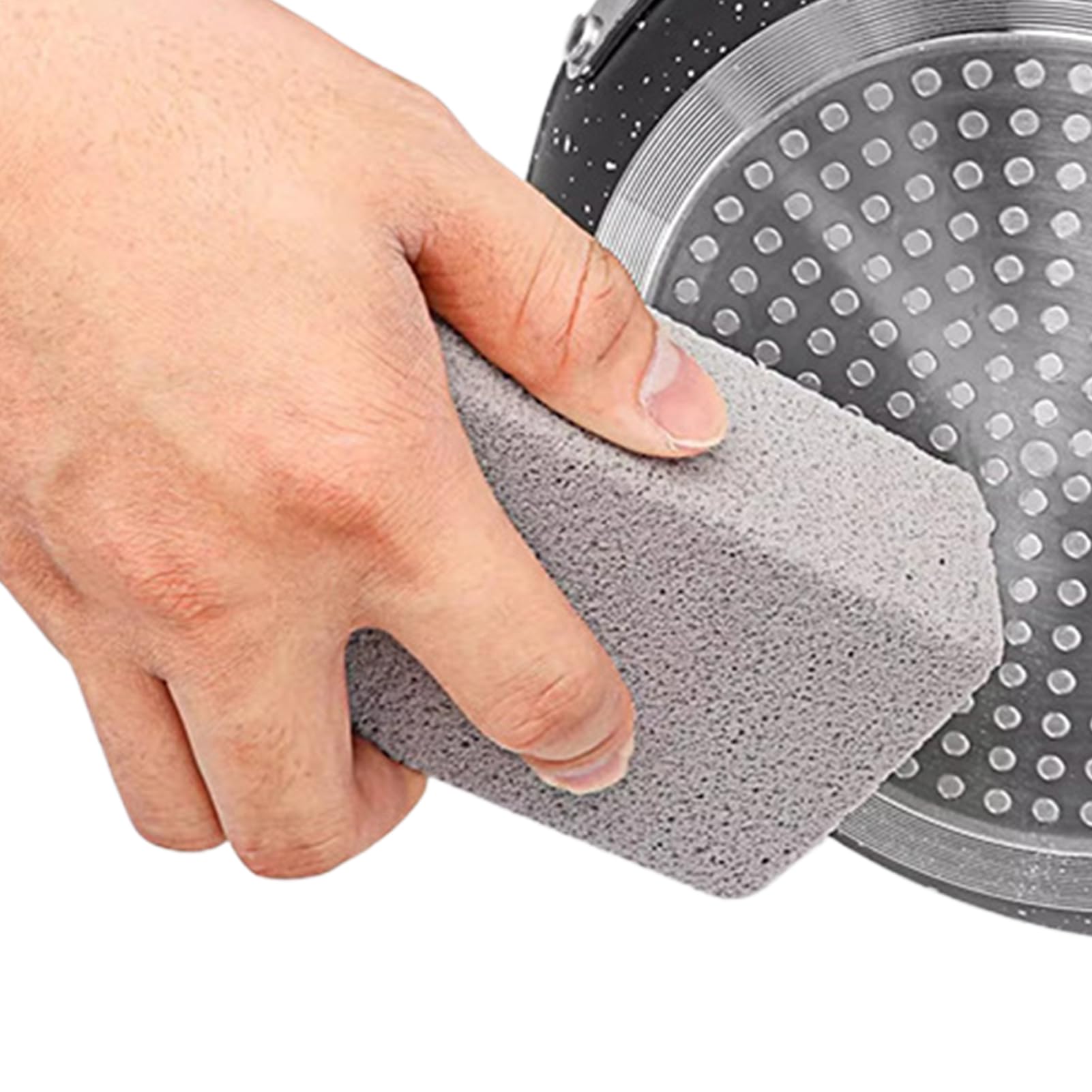 Cleaning Pumice Stone, Scratch Resistant Portable, Reusable Pumice Scrubber, Heavy Duty Cleaning Stone for Stove, Kitchen and Outdoor Use for Camping Home Cooking Pot Pan Oven Stove Stain Oil