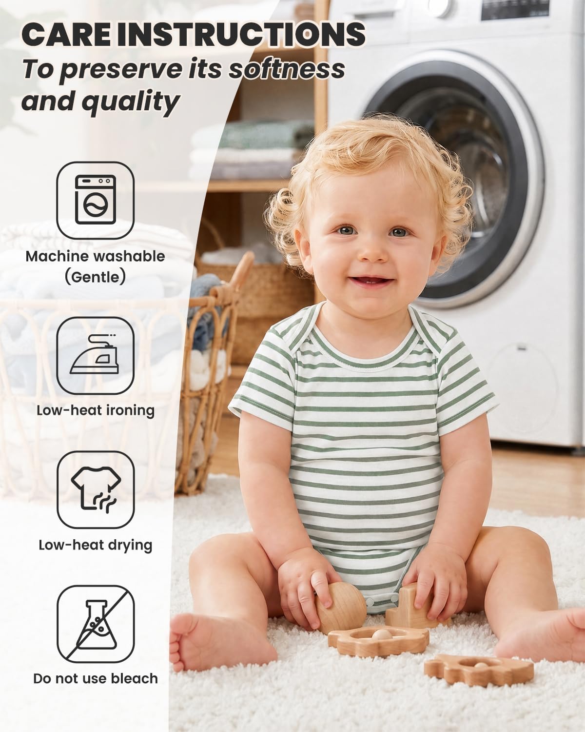 JiAmy 5er Pack Baby Body Kurzarm Baumwolle Sommer Baby Bodys Set Neugeborene Weiche Einfarbige Streifen Kleidung 0-12 Monate