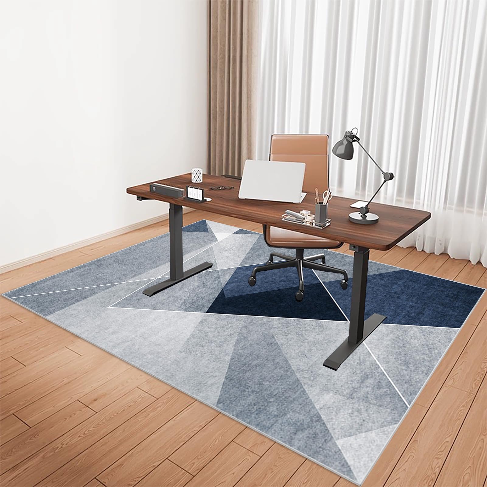 Tkuhknag Office Chair Mat, Desk Chair Mat for Carpet 120 x 140 cm, Office Chair Mats for Hardwood Floors Non Slip Floor Protective Mat for Chairs Mat Floor Protector Desk Chairmats Office