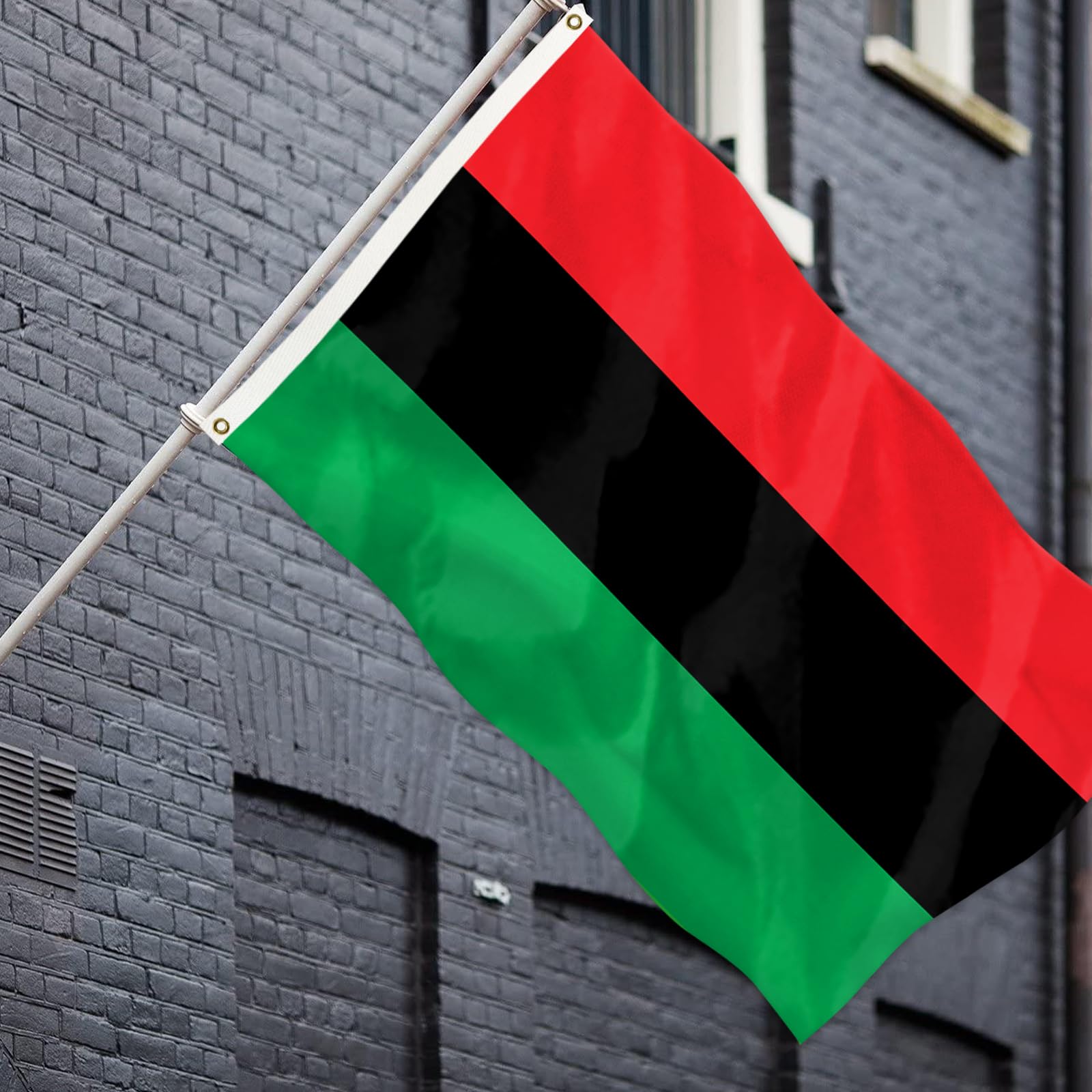 Premium Afro-Flagge 90x150 Cm – Aus Oxford-Nylon, Wetterfest, Mit Messingösen, Für Innen & Außen