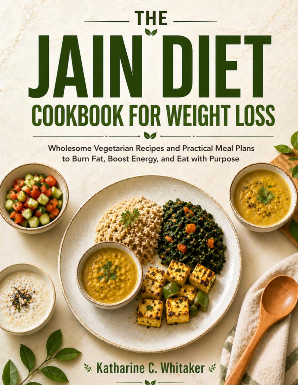 The Jain Diet Cookbook for Weight Loss: Wholesome Vegetarian Recipes and Practical Meal Plans to Burn Fat, Boost Energy, and Eat with Purpose