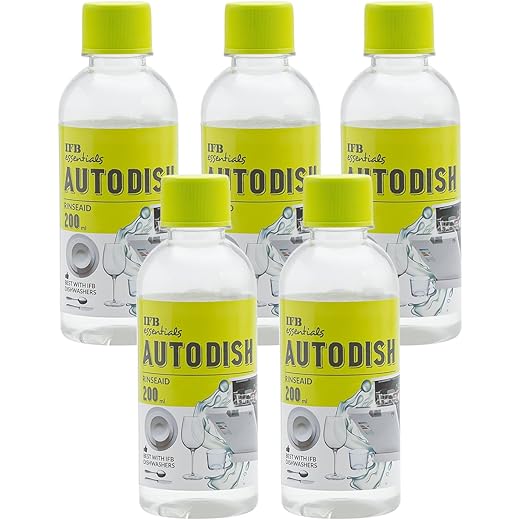 IFB Dishwasher Rinse Aid Pack of 5 200ml