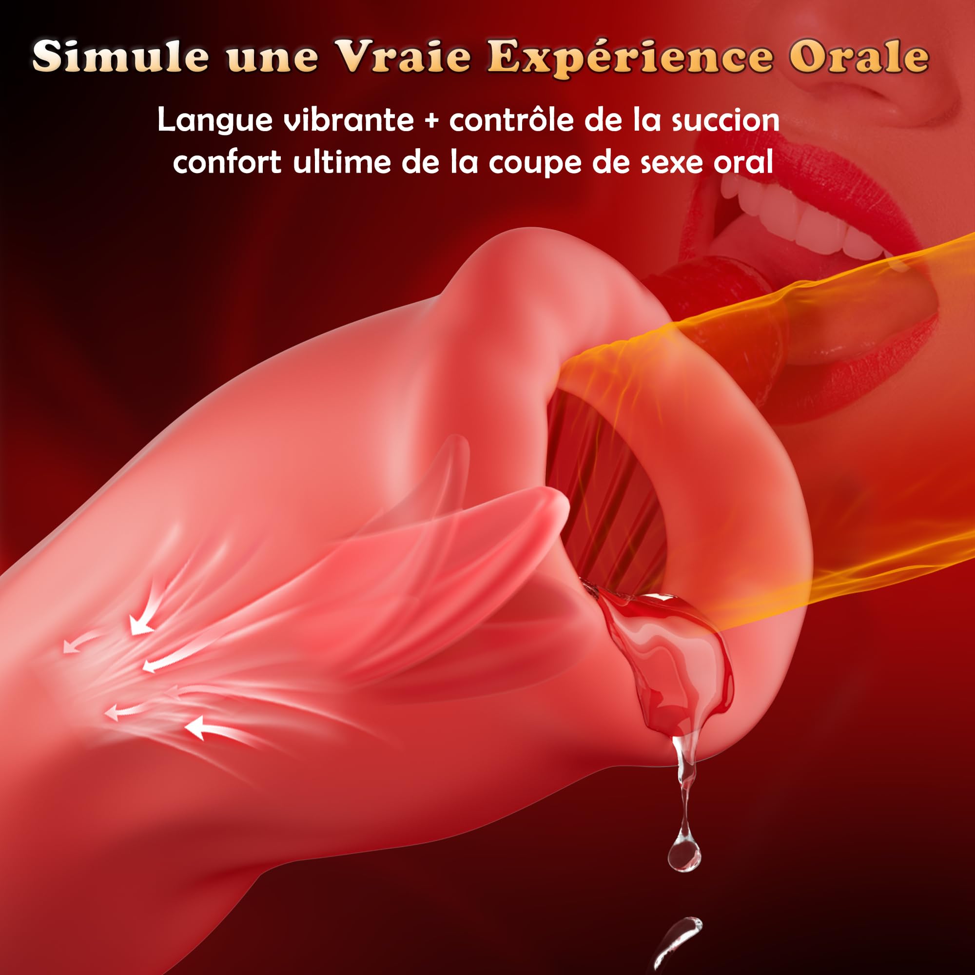 Sex Toýs Homme Masturbateur Homme - Sextoy Masturbâteur Masculins Mains Libres, Vibro Vaginette Branleur Toys mit 9 Modes de Vibration & 3 Modes de Succion Va et Vient, Suceur de Pénis Jouet Adulte