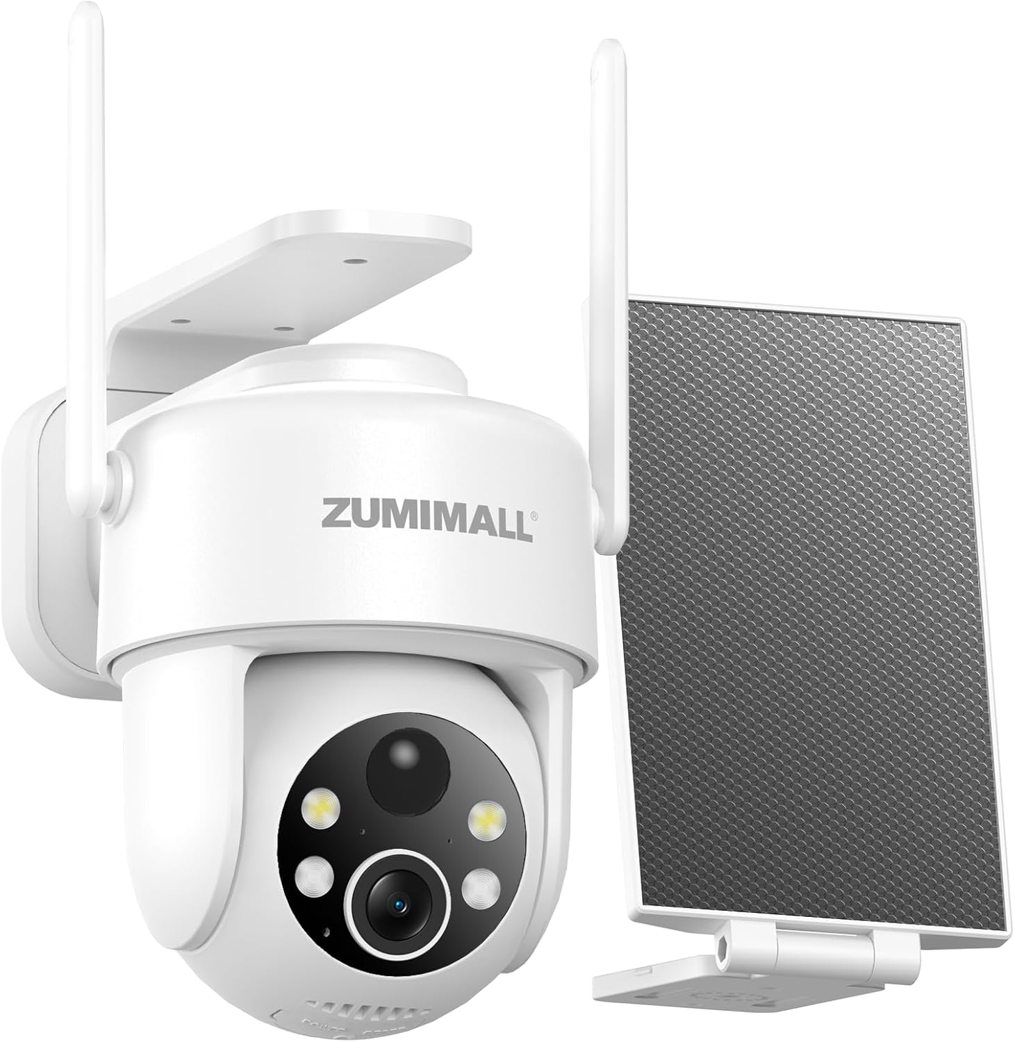 ZUMIMALL 2K Solar Security Cameras Wireless Outdoor...