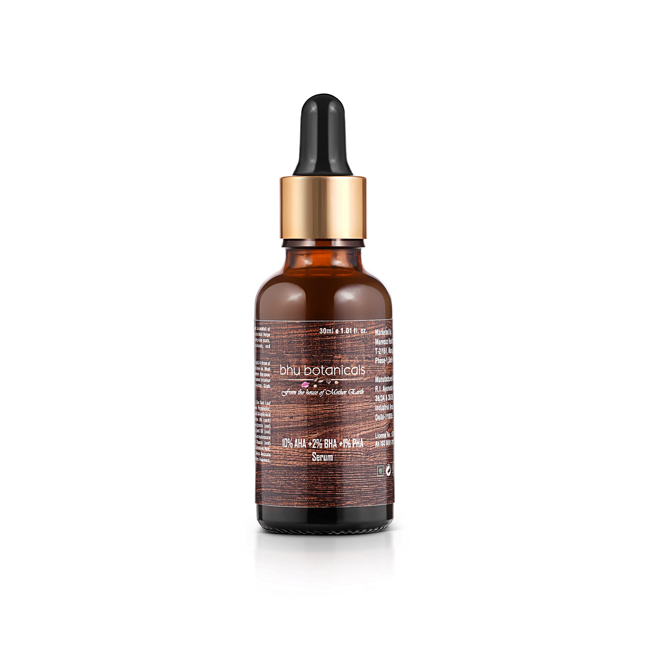 Bhu Botanicals 10% AHA 2% BHA 1% PHA Serum - 30ml