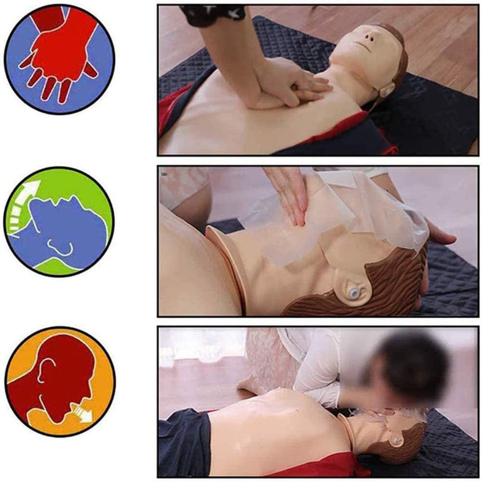CPR690 Reanimationspuppe, Erste Hilfe Trainingspuppe Mit LCD-Farbdisplay Und HLW-Training, Modusbewertung Und Tatsächliche Kampfbewertung Zur Unterstützung Von Unterricht Und Ausbildung