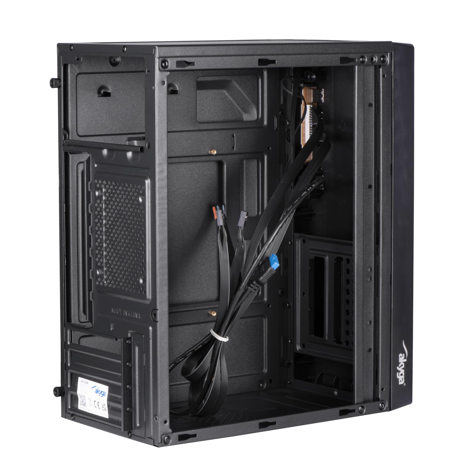 AKYGA Caja Micro ATX AK35BK 2X USB 2.0 Negro SIN Fuente