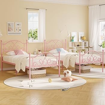 Amazon.com: Weehom Twin Bed Frames, Modern Twin Size Metal