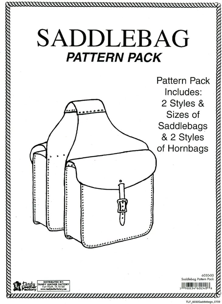 Amazon.com: Tandy Leather Saddle Bag Pattern Pack 6030-00 : Arts, Crafts & Sewing Amazon.com: Tandy Leather Saddle Bag Pattern Pack 6030-00 : Arts, Crafts & Sewing
