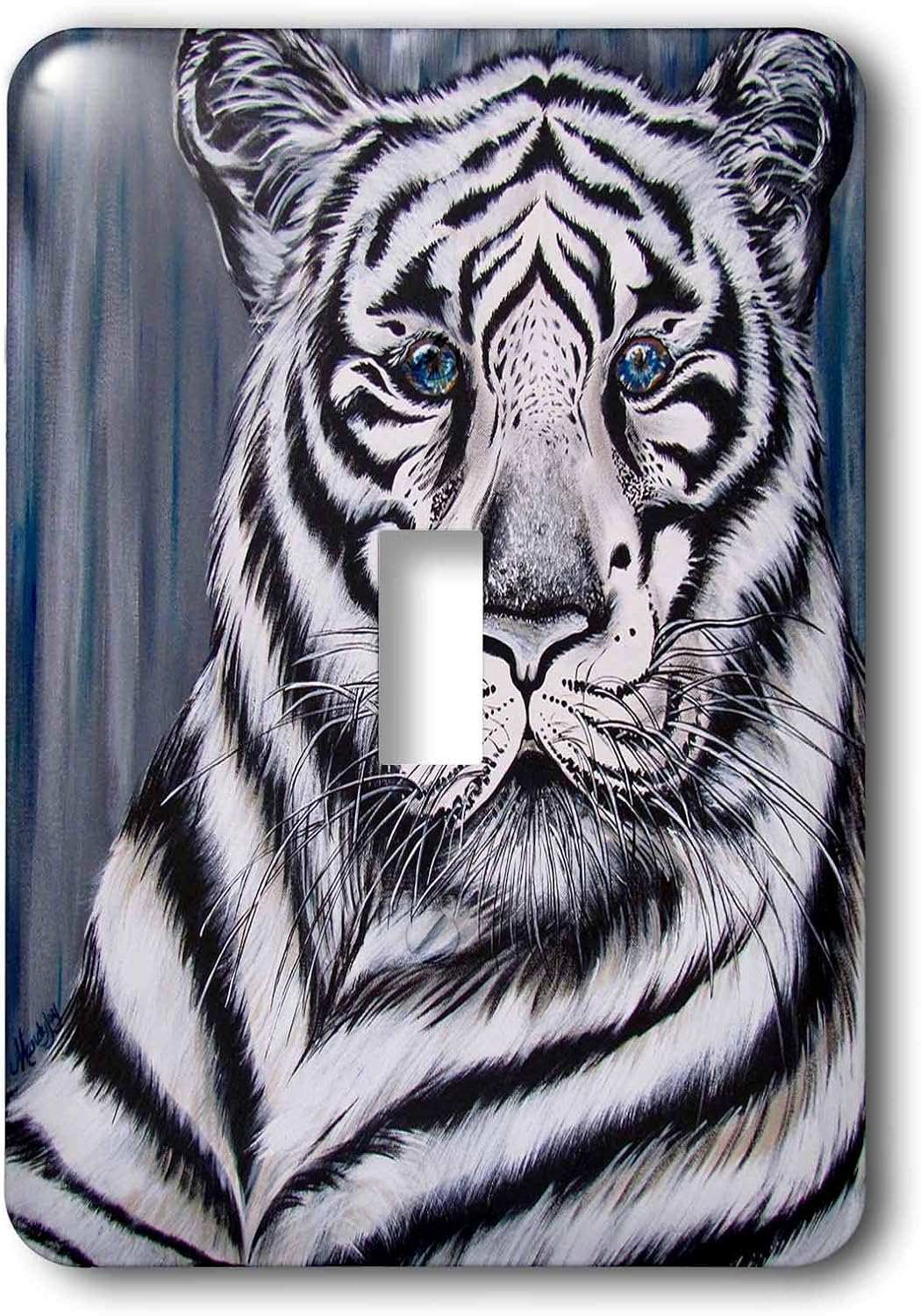 3dRose Single Toggle Switch A realistic painting of a tiger. (lsp_291488_1)