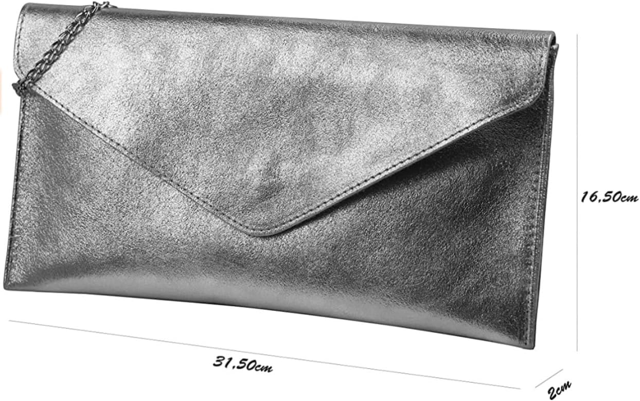 Blauwe Suède Schoudertas Metallic | Telefoon Tas - Crossbody Tas Metallic Suede Blauwe Tassen