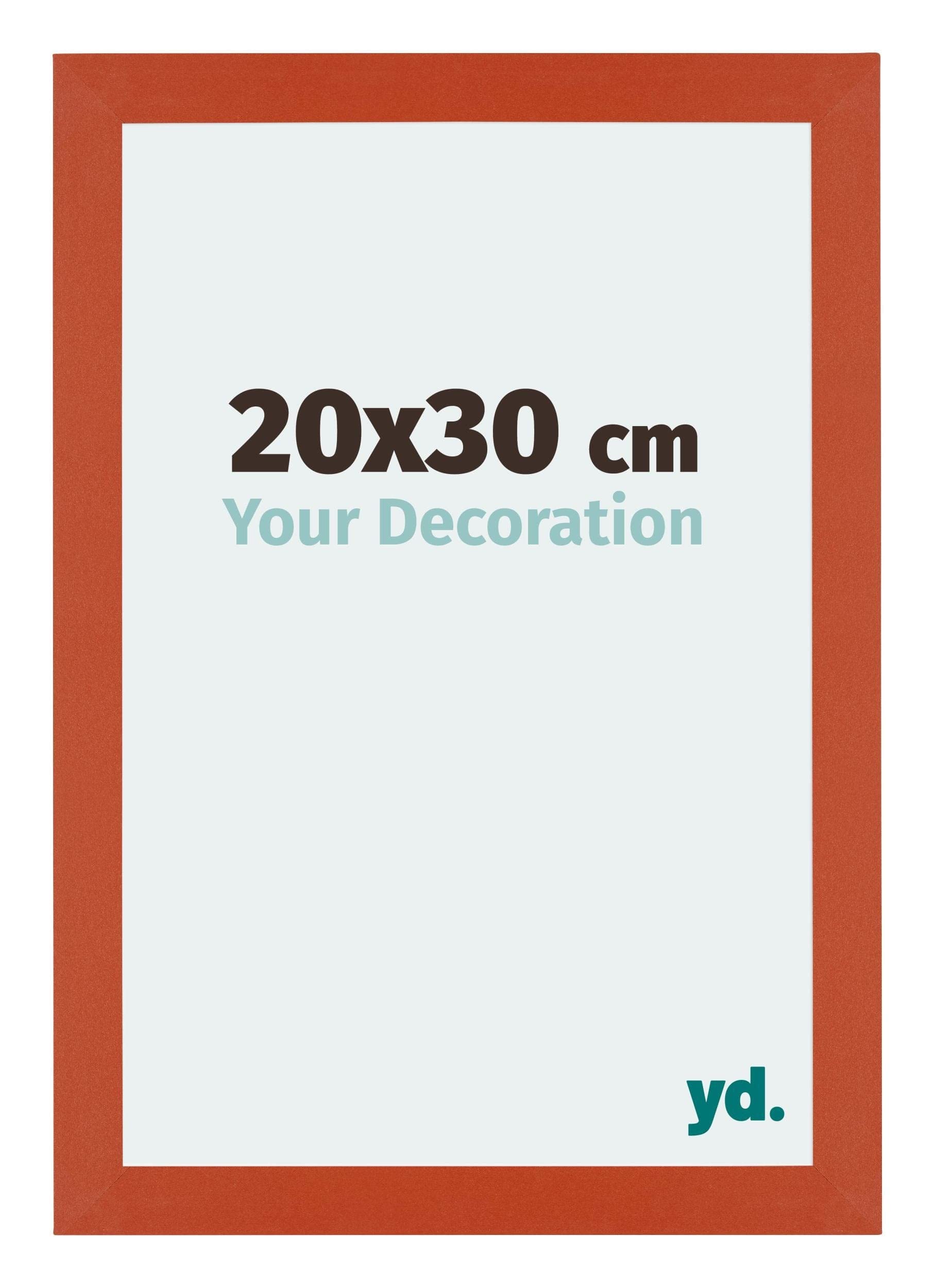 Your Decoration - Picture Frame 20x30 cm - Orange - Decorative Wall Frame in MDF with Antireflection - Frame 20x30 - Mura