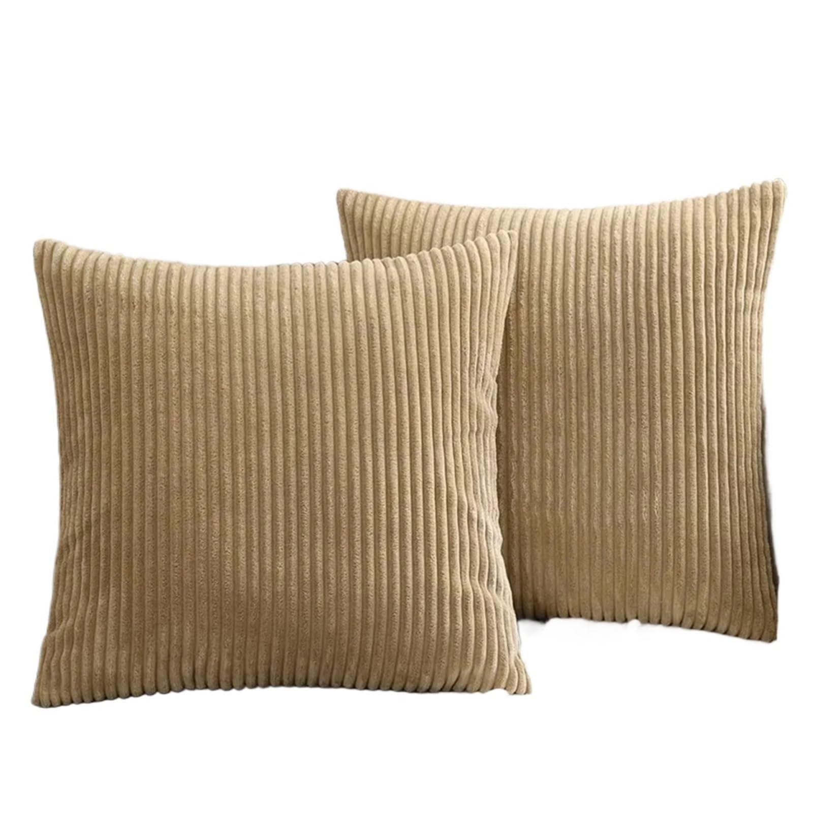 Coussin Velours Côtelé Rénover Canapé Housse Moelleuse 45x45