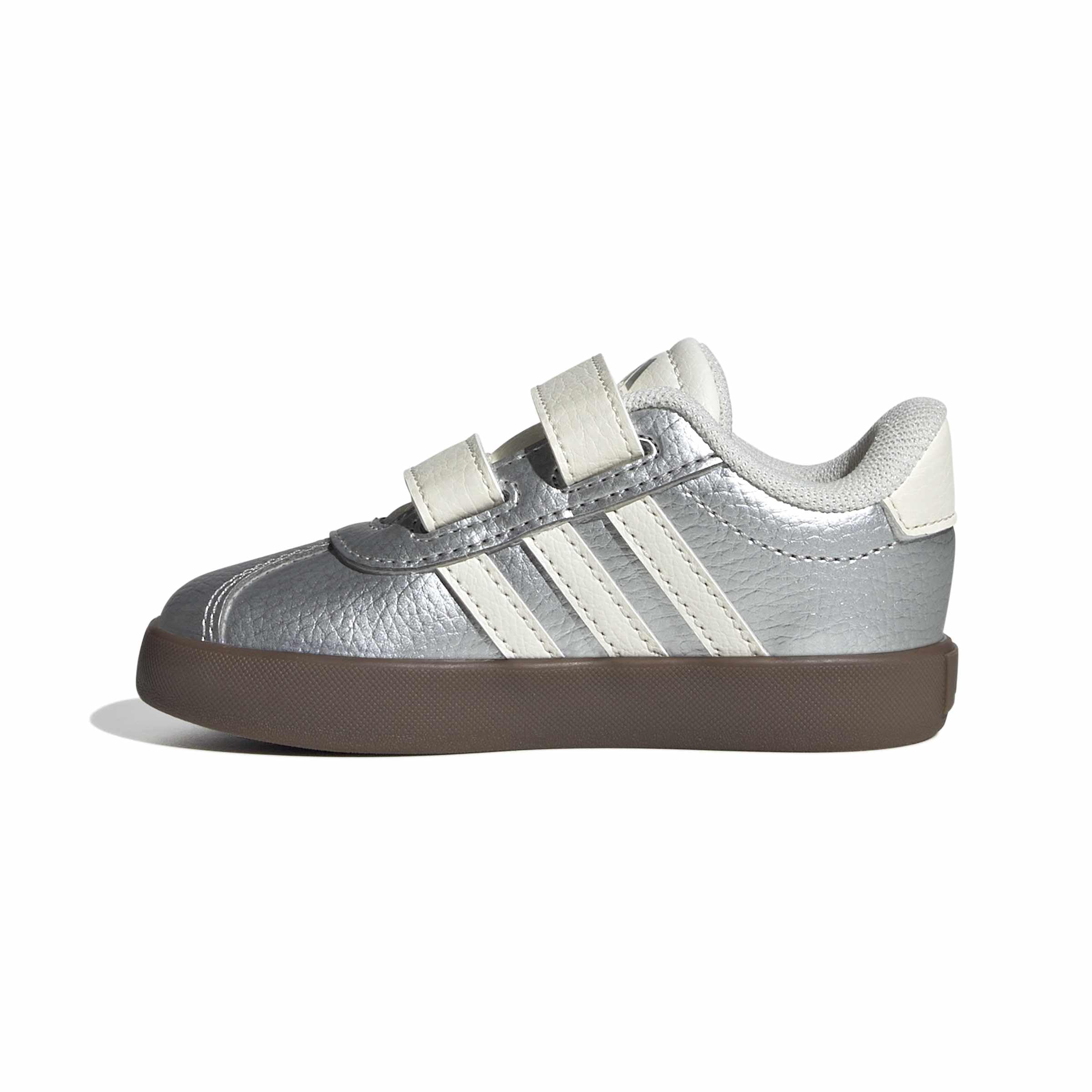 adidas Boys Vl Court 3.0 Slip On Sneakers Shoes Casual - Pink, White