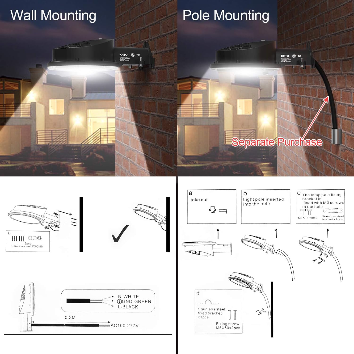 Blасk Frіdау - 40% оƒƒ KHTO 80W LED Barn Light - Space Aluminum Fast Heat Dissipation- 5000K Daylight Ultra Bright 11,200 Lumens- 500W MH/HPS Replacement IP65 Waterproof for Outdoor Security Area Light 🛒 Flаѕh Sаlе KHTO 80W LED Barn Light - Space Aluminum Fast Heat Dissipation- 5000K Daylight Ultra Bright 11,200 Lumens- 500W MH/HPS Replacement IP65 Waterproof for Outdoor Security Area Light