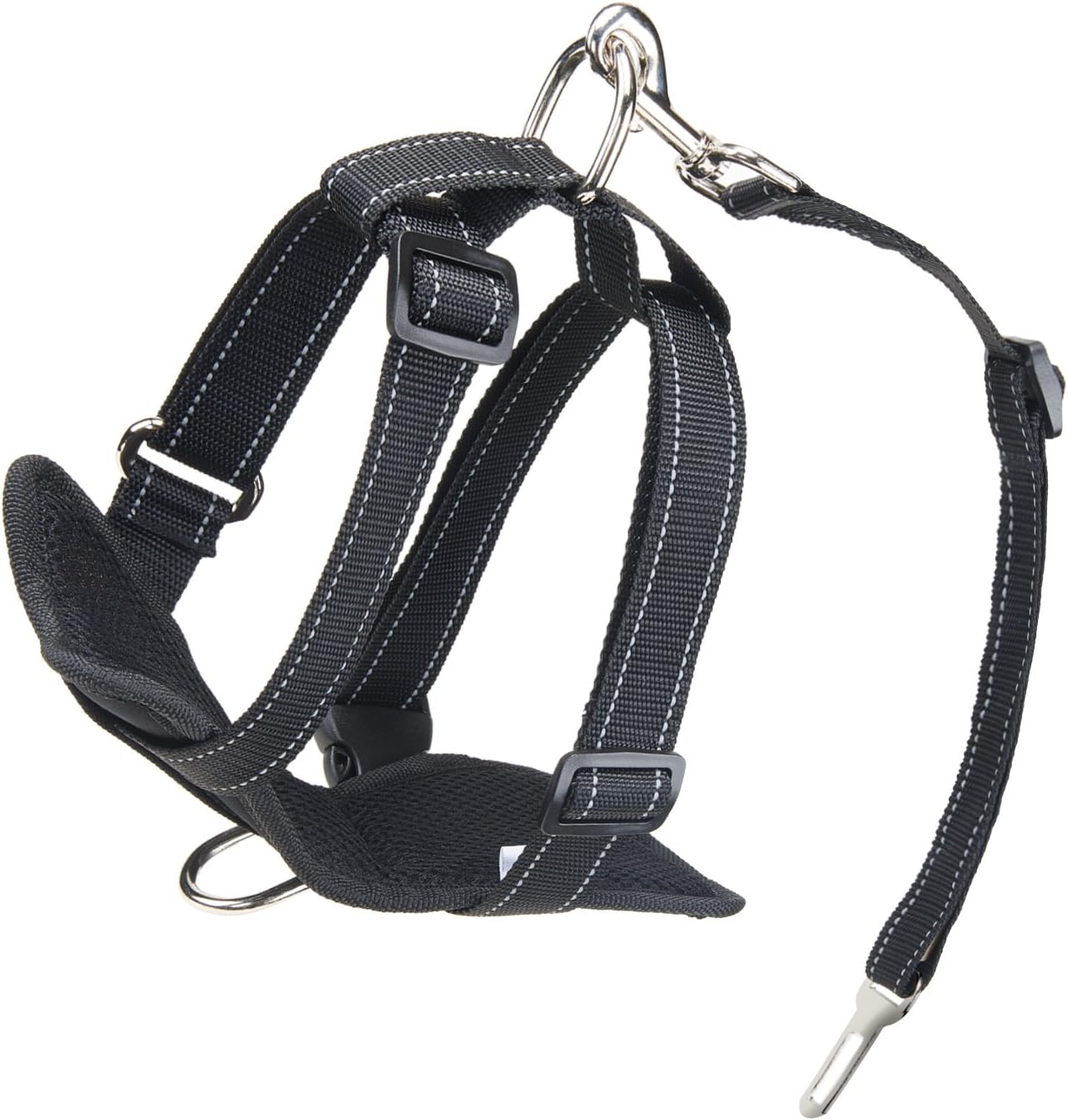 PETTOM Dog Safety Vest Harness Adjustable Dog Walking Harness Car