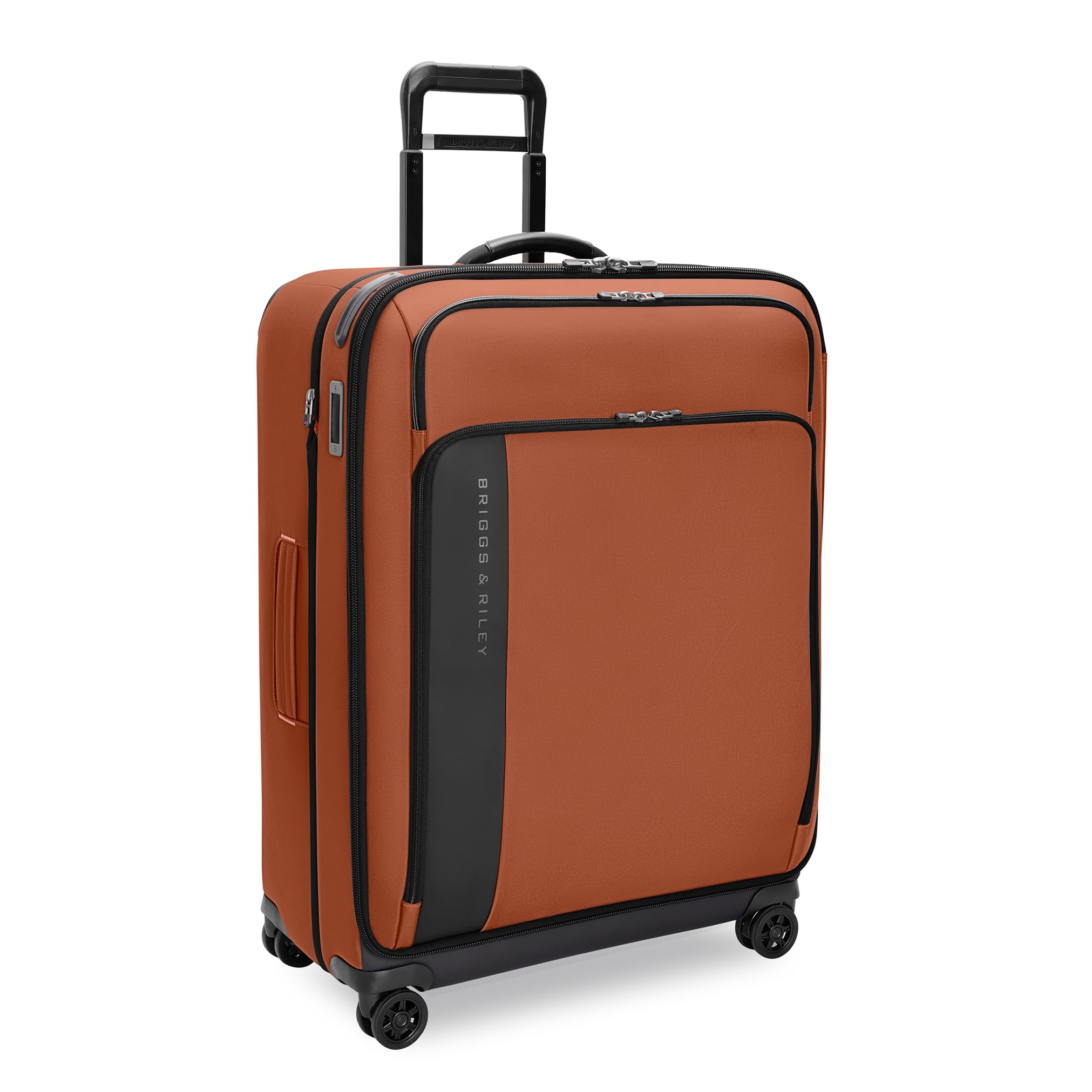 Briggs & Riley 74cm Large Expandable Spinner - Checked Luggage for Travel, Suitcases with Wheels, Softside Rolling Bag for Men & Women - ZDX Collection, Canyon