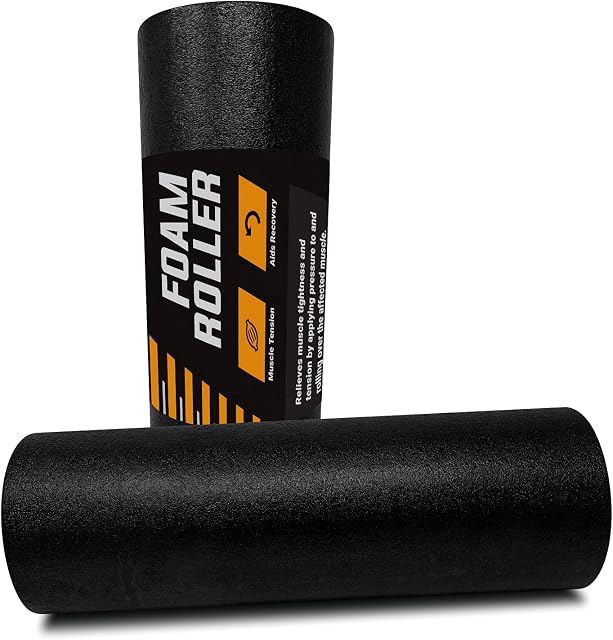 We R Fitness Foam Roller 90 cm long For Fitness & Muscle Massage Deep Tissue Trigger-Point Therapy. Relieves Tension, Aches & Pains in Back & Body - Yoga, Pilates, Stretching & Home Workouts