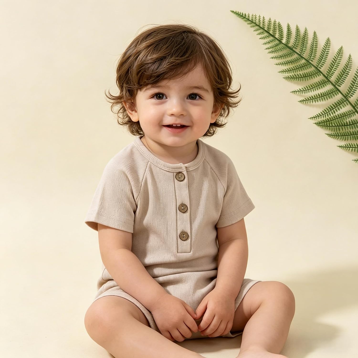 Baby Boys Girls 2 Pack Romper Jumpsuits Short Sleeve One Piece Clothes Sets