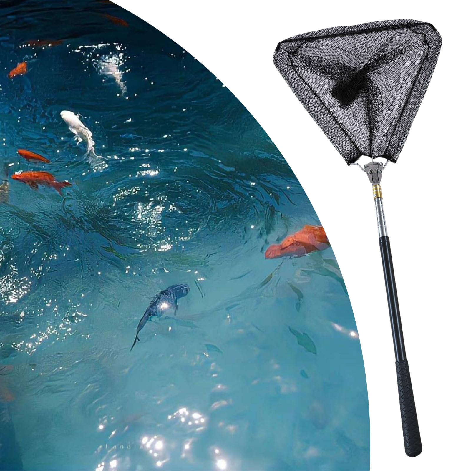 2 en 1 Évolutif Poulet Cuissard Jambe Crochet Outil et Filet de Poulet en Acier Inoxydable Évolutif Long Poulailler Filet de Capture de Poulet pour Attraper Poisson Volaille