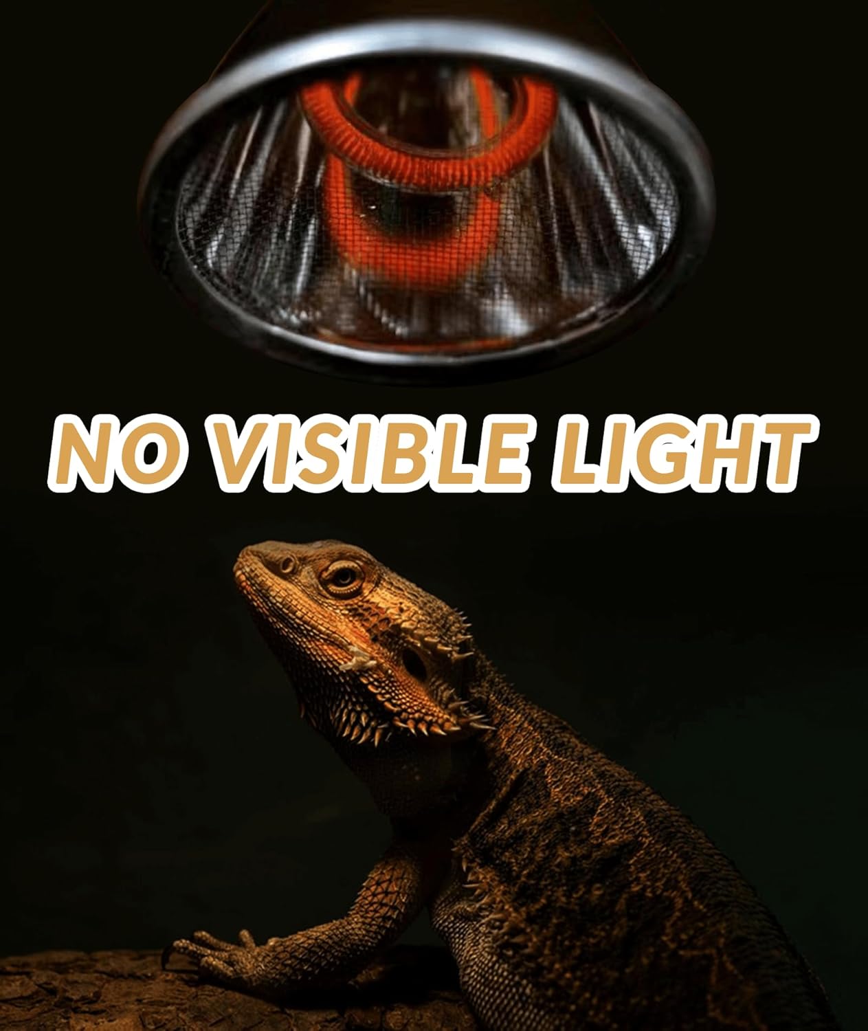 120W Deep Heat Infrared Projector Lamp for Reptiles, Emits both Infrared A & B Wavelengths, Reptiles Basking Light Heat Lamp Bulbs with Reflector for Bearded Dragons, Turtles, Snakes, Lizards, etc.