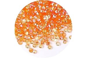 4500 Pcs AB Rhinestones for Nails Art Crafts Clear Champagne