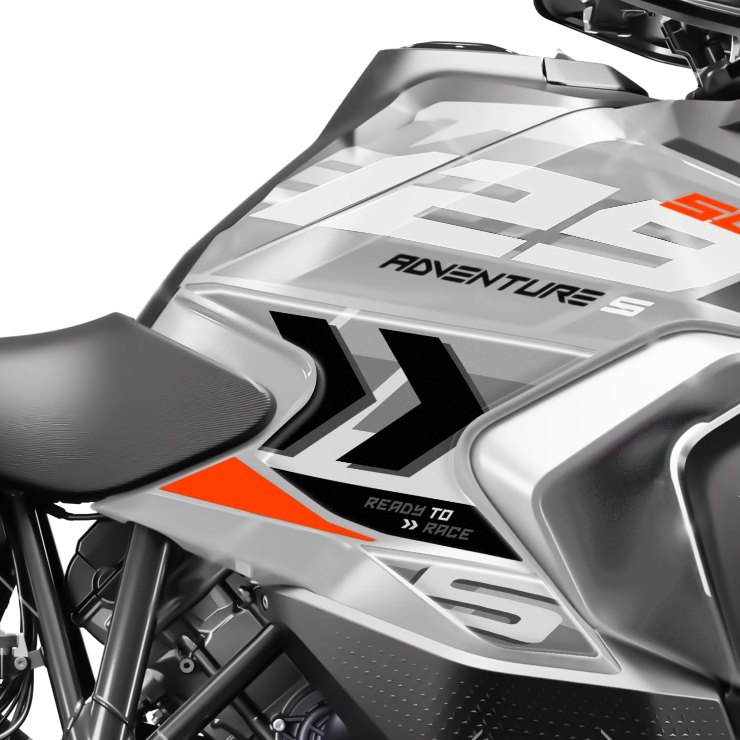 AZ Graphishop Protezione Tappo Benzina In Resina 3D Per KTM 1390 Super Adventure S 2025-2026, Antiurto E Antigraffio, Made In Italy