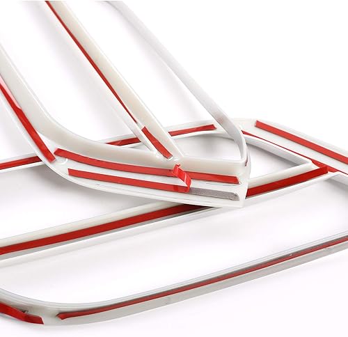 Miniatura 5 de YIWANG Pegatinas de decoración lateral de parachoques delantero de plástico ABS para BMW X1 F48 2020 2021 Accesorios de coche (plata)