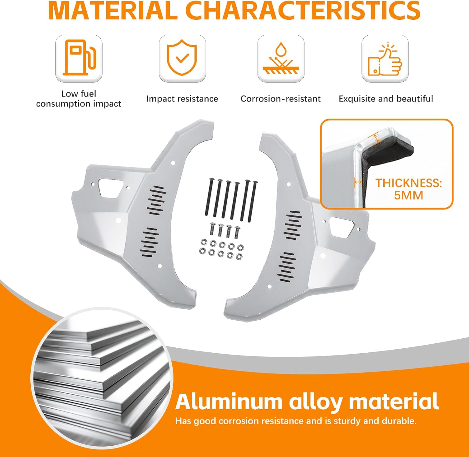 Front Lower Control Arm Skid Plates Compatible with 2024 2025 Toyota Tacoma 1/4-inch A-Arm Guard Skid Plates for 2024 Toyota Tacoma 4th Gen Accessories