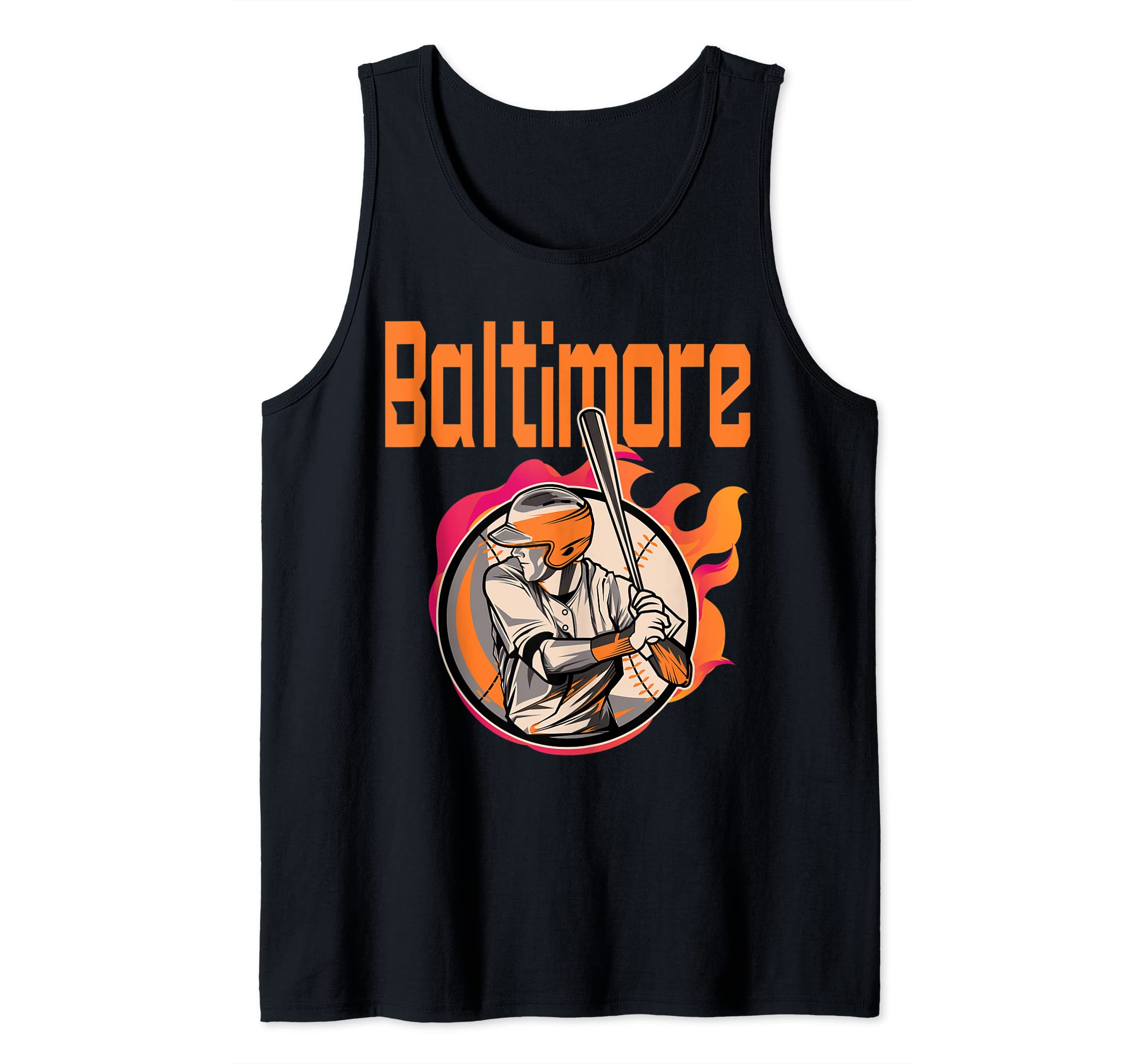 Baltimore Baseball Throwback Retro Design Tank Top