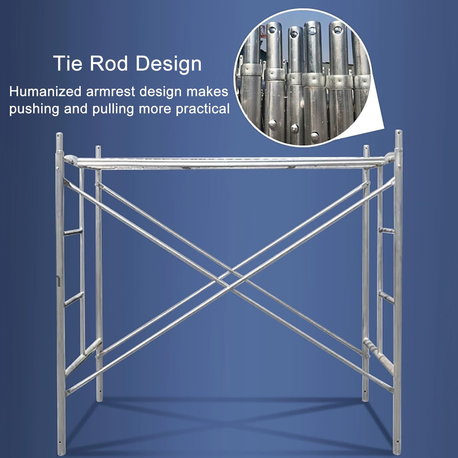 Andamios portátiles, Plataforma móvil para Andamios, Torre de Andamios Ajustable de 1,8 Metros de Altura, para escaleras domésticas, techos y almacenes, Capacidad de Carga de 227 kg, multius