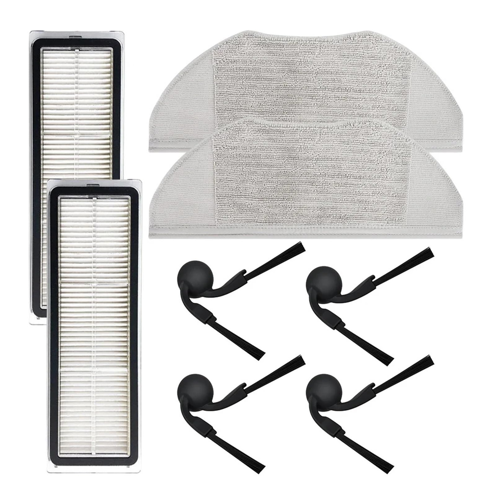 RHOBYXONZ HEPA Filtration Media Set, Compatible For Xiaomi, S40 Robot Vacuum, Home Cleaning Accessories(B)