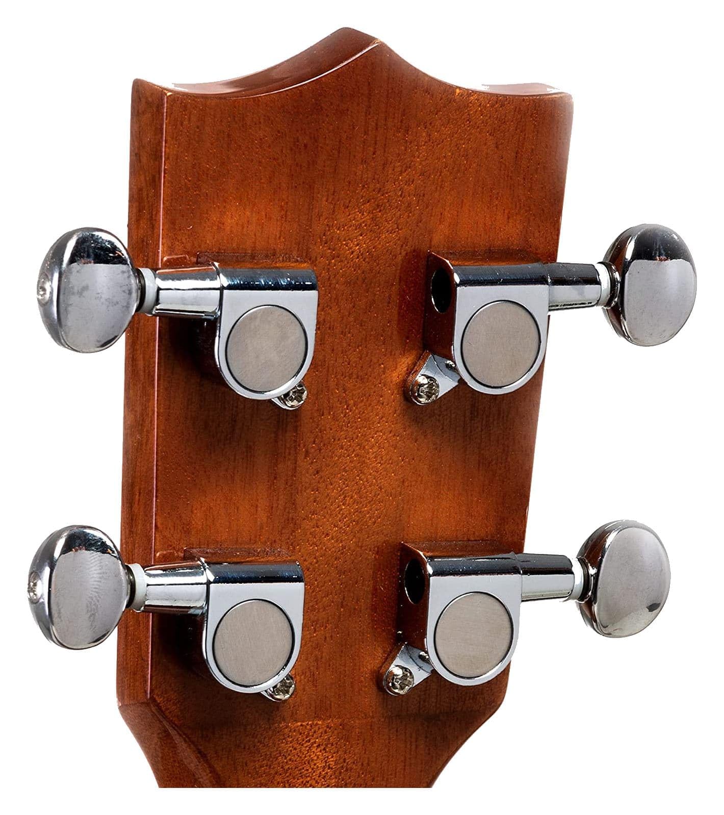 VOLT - Ukulele Riva, dimensioni: Concerto, copertina in mogano, tastiera: palissandro, finitura lucida, ornamenti in madreperla, lunghezza: ca. 610 mm, con bottoni per cintura, custodia imbottita