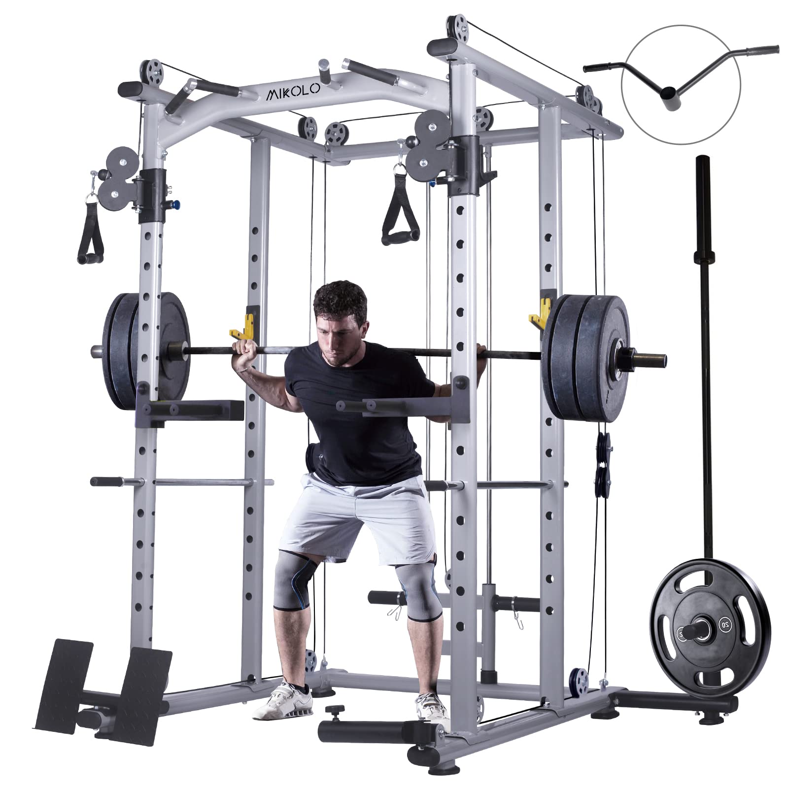 Buy MultiFunction Power Cage, 1400 lbs Commercial Weight Cage with