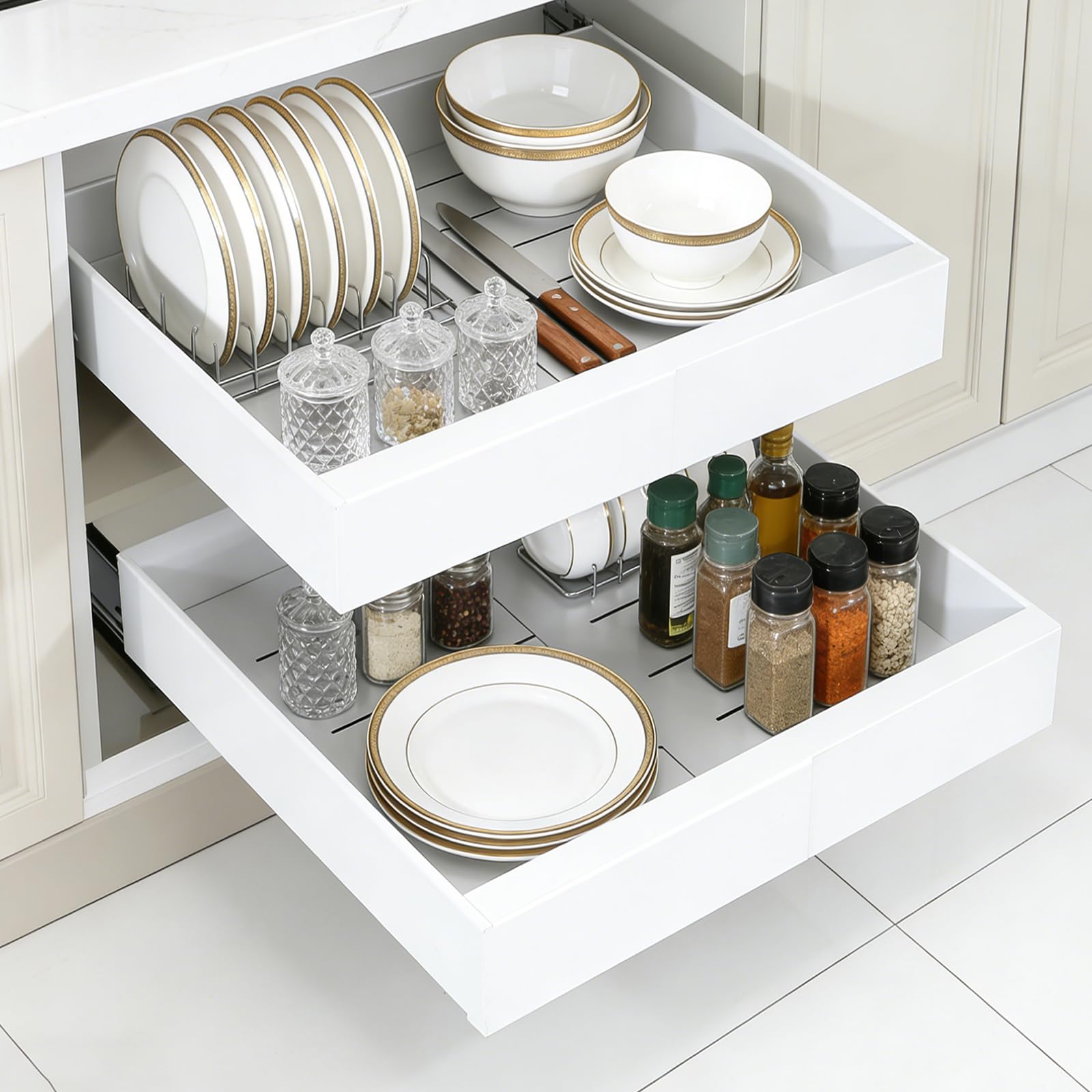 Tiroir de cuisine extensible pour organiser facilement vos placards et plan de travail