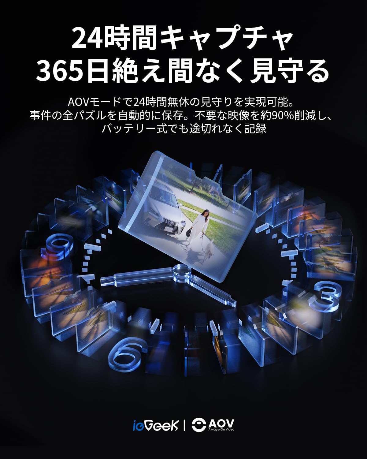Amazon.co.jp: 【電池式限界を超える・ 24時間記録×360°自動追尾