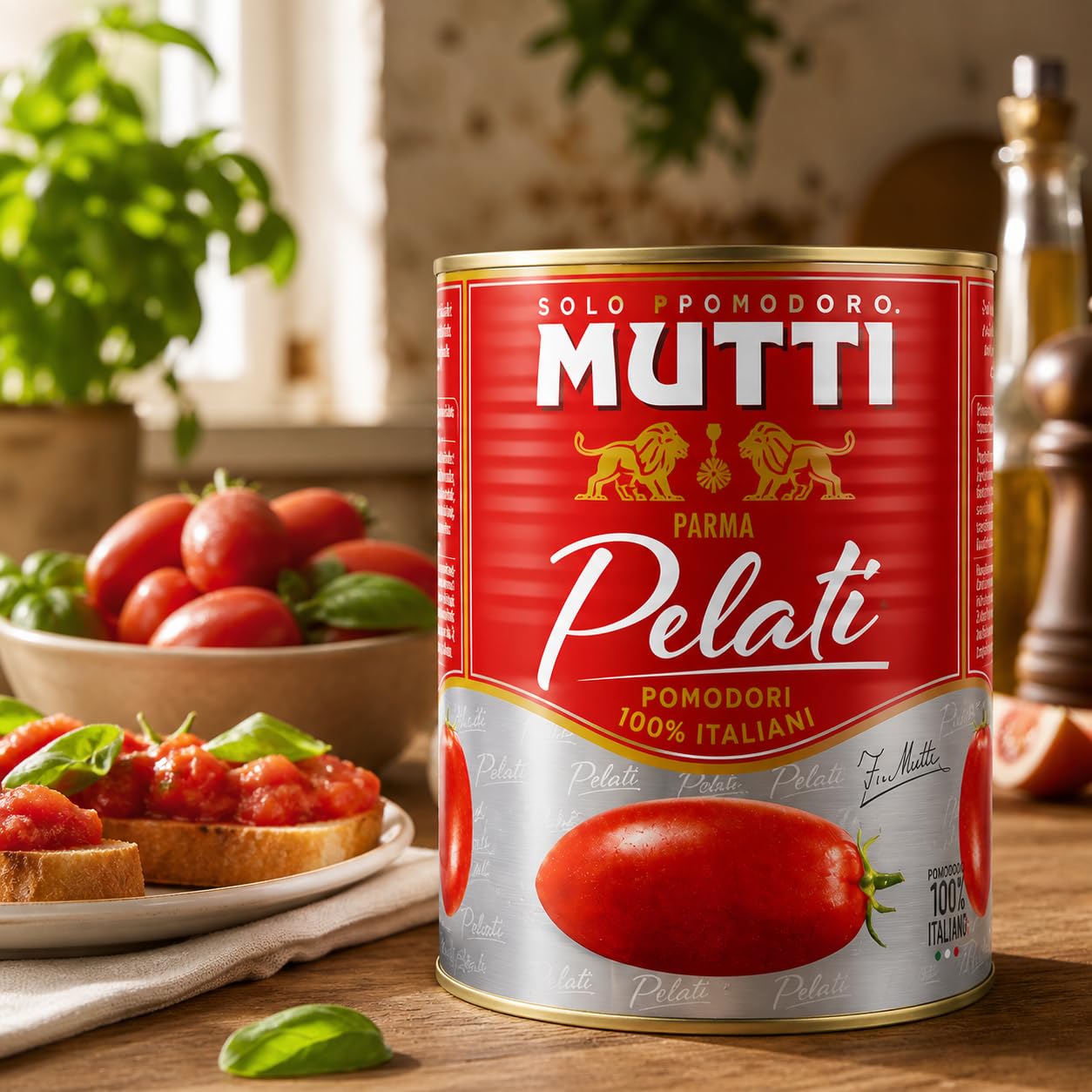 Mutti Parma Pelati Whole Peeled Tomatoes • Italian Sun-Ripened Tomatoes in Tomato Juice for Pasta Sauce, Pizza & Mediterranean Recipes, 28.22 oz ℮ 800 g, 12 Pack 2