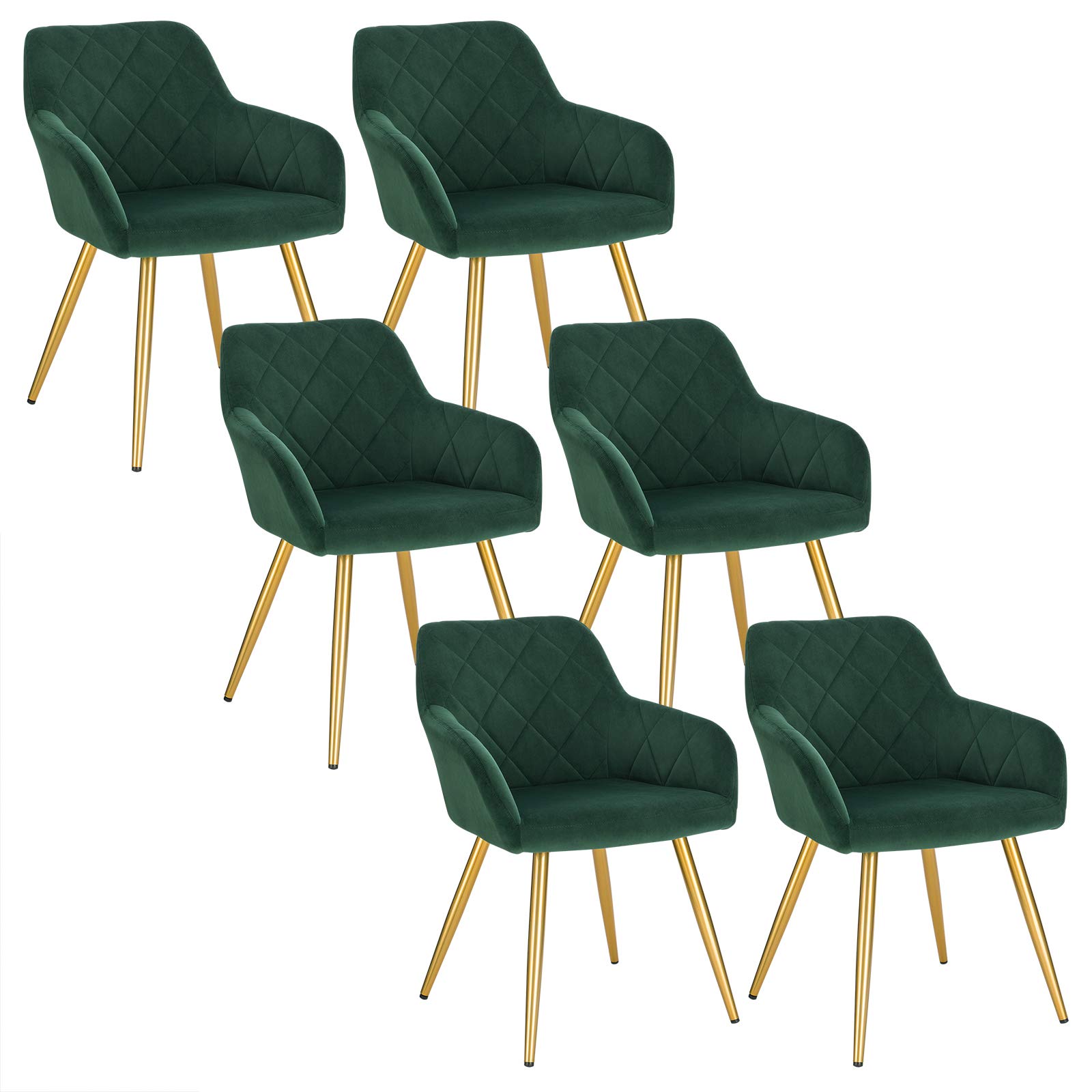 Buy EUGAD Dining Room Chairs Set of 6 PCS Kitchen Side Chairs for