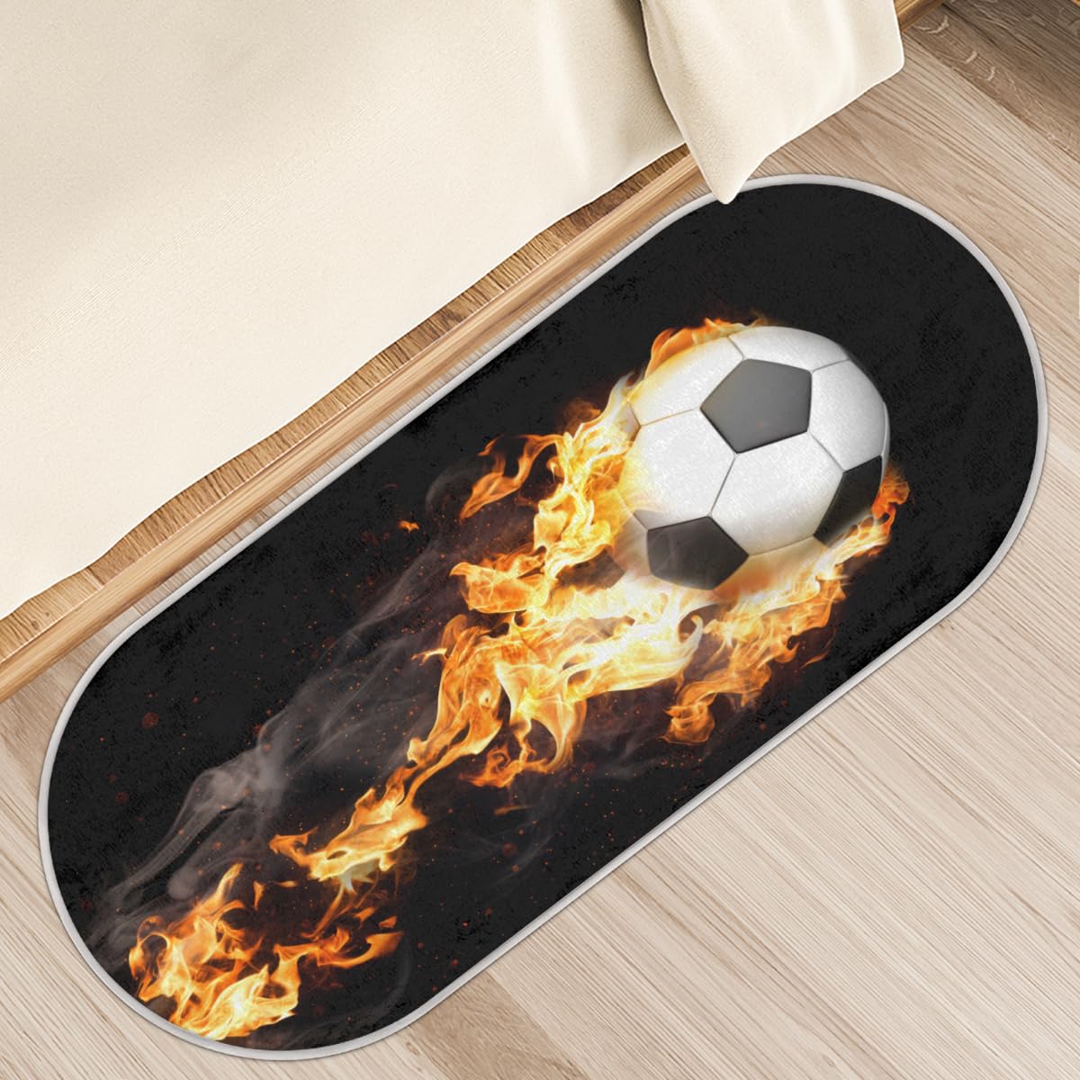 Tapis de sol rectangulaire antidérapant pour une cuisine et une salle de bain modernes