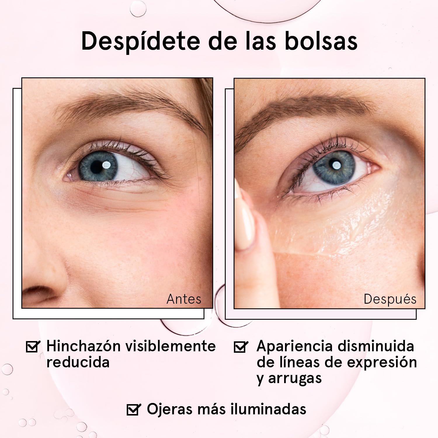 grace & stella Contorno de Ojos Roll On Antiojeras - Sérum Retinol y Cafeína Ojos, Líneas de Expresión y Arrugas - Tratamiento Hidratante Iluminador - Producto Vegano No Testado en Animales (15ml)