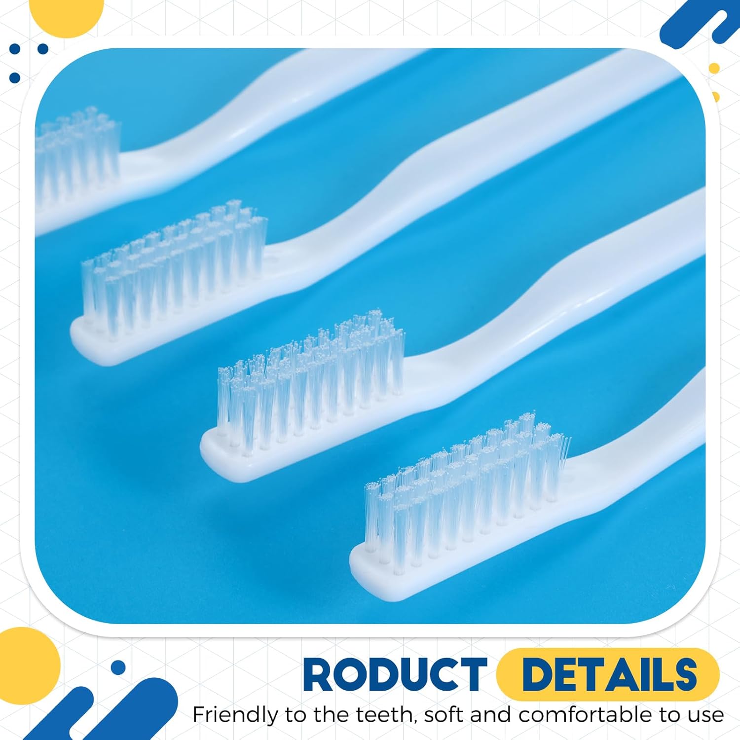 Baderke 300 Pcs Toothbrush Individually Wrapped, Single Use Toothbrush Manual Disposable Tooth Brush Soft Bristle Travel Toothbrush for Women Men Adults Homeless Hotels (White)