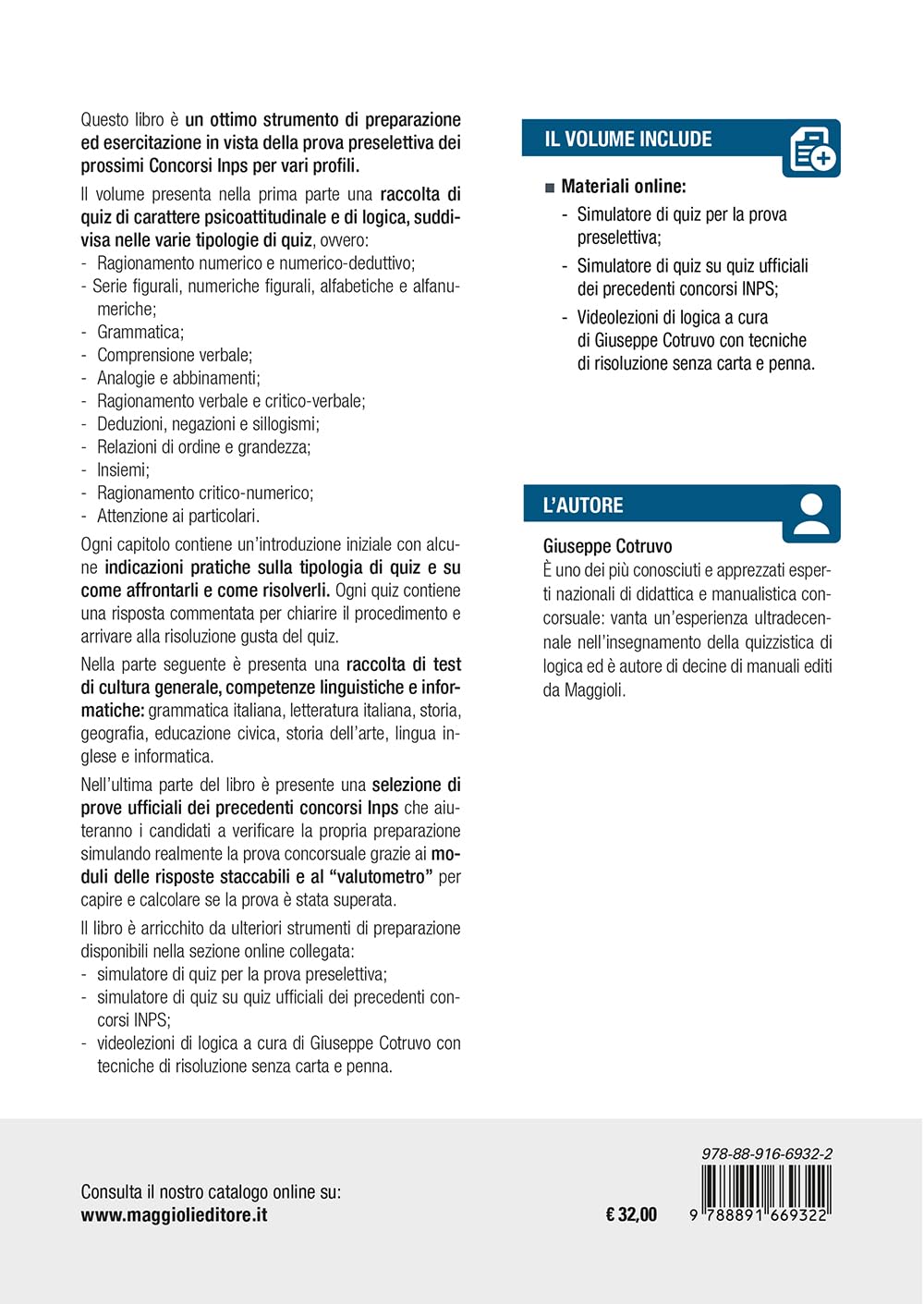 Concorso INPS 2024 - Vari profili - Prova preselettiva - Test e Prove Ufficiali
