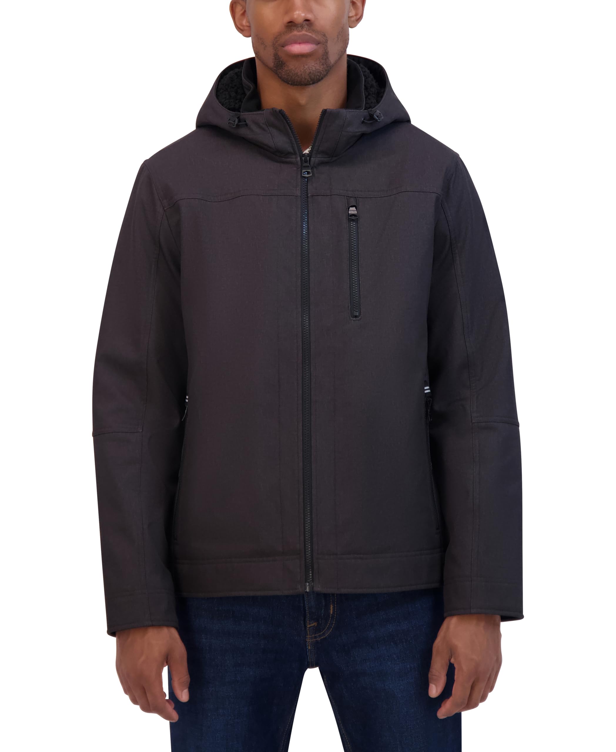 Nautica Men's Sherpa Lined Softshell Jacket