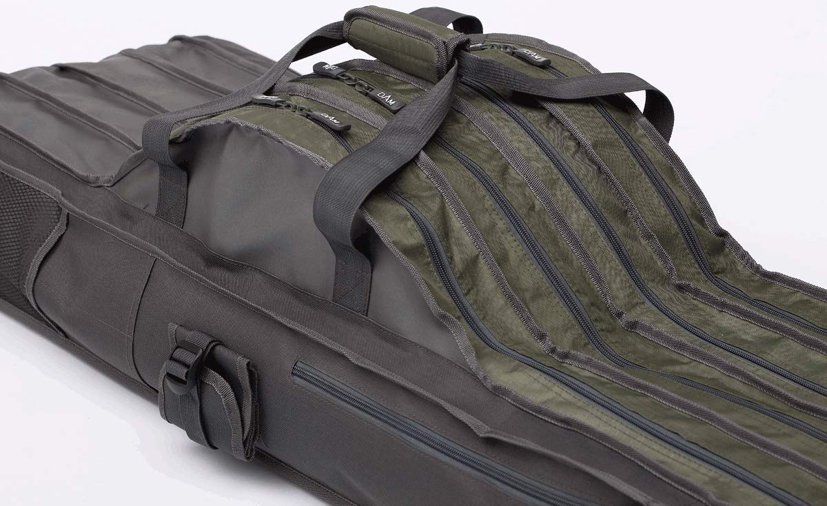DAM Compartment Rod Bag 4 Fächer 150x38x29cm - Rutentasche zum Ansitzangeln, Angeltasche für Ruten & Angelrollen, Futteral zum Angeln, Transporttasche
