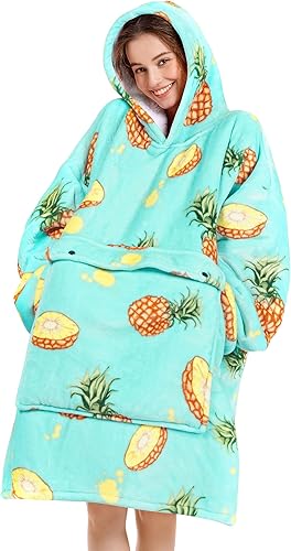 Miniatura 57 de Narecte Manta con Capucha Extra Grande y Acogedora, Manta con Capucha Usable para Adultos, Manta con Capucha Suave y con Capucha, Regalos